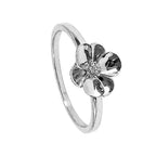 Anillo Flor Sakura Chico Colección Florecer Plata .925 con Baño de Rodio