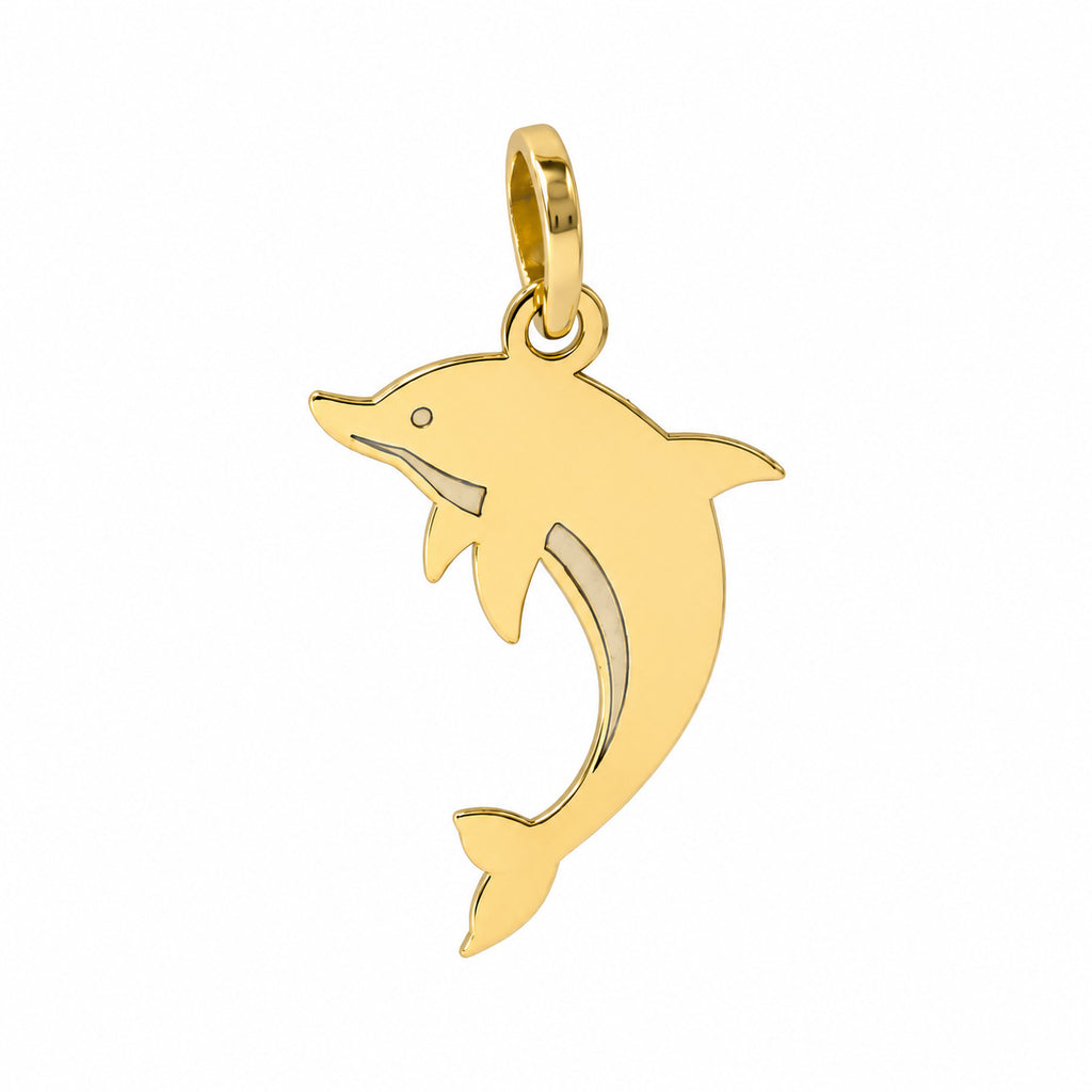 Dije Delfin Liso Oro 10K