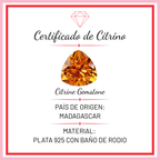 Aretes de Gota Piedras Preciosas, Turmalina, Citrino, Amatista, Agua Marina Plata .925 con Baño de Rodio
