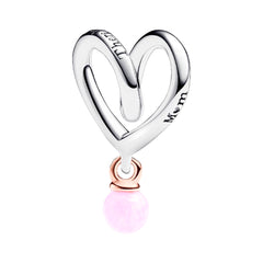 Charm Inspirado Pan 1:1 Mamá no hay Nadie como tú, Plata .925