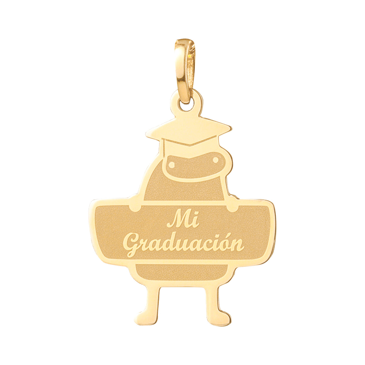Dije Deformito Graduación Grabado Láser Oro 10K