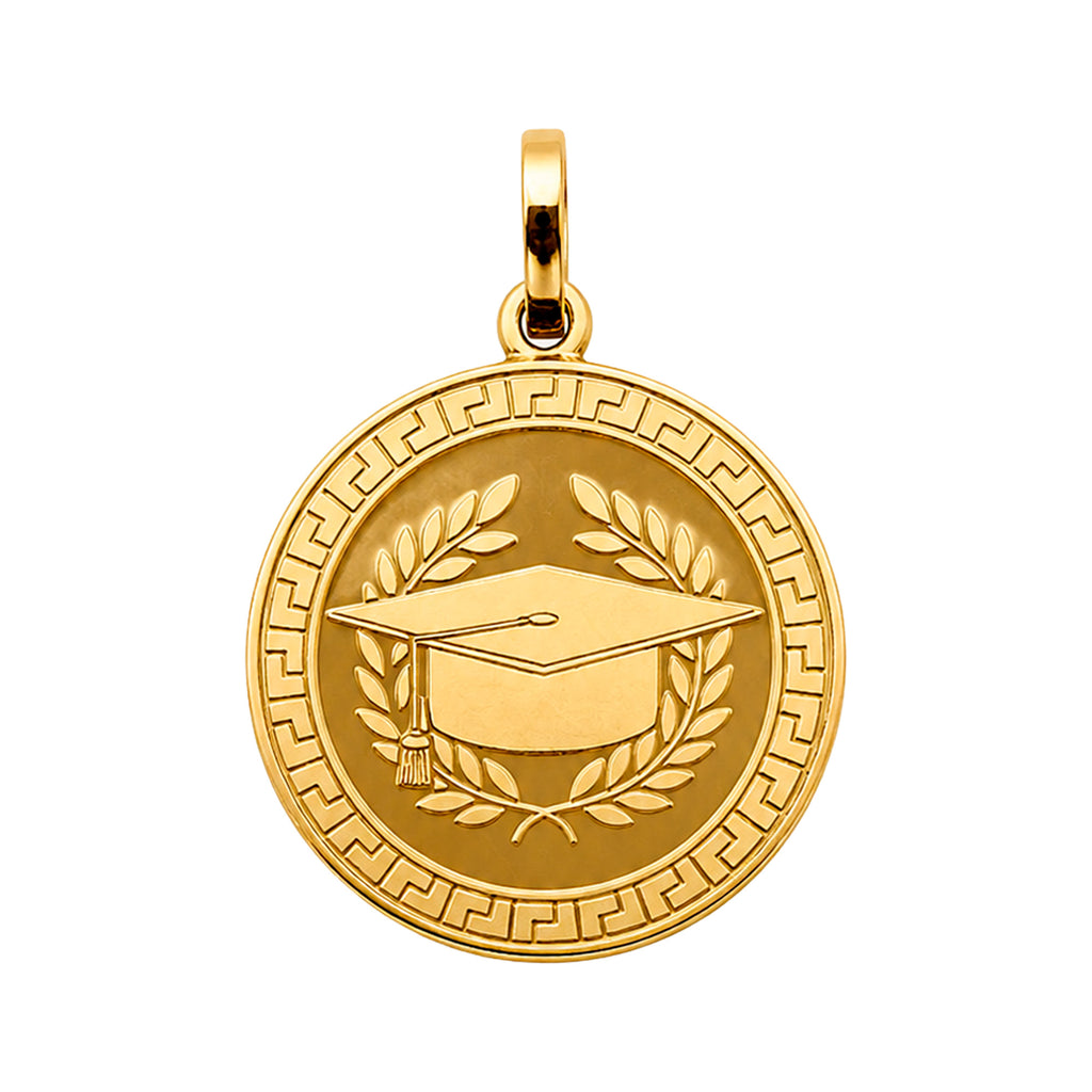 Dije Medalla Birrete Láser Oro 10K