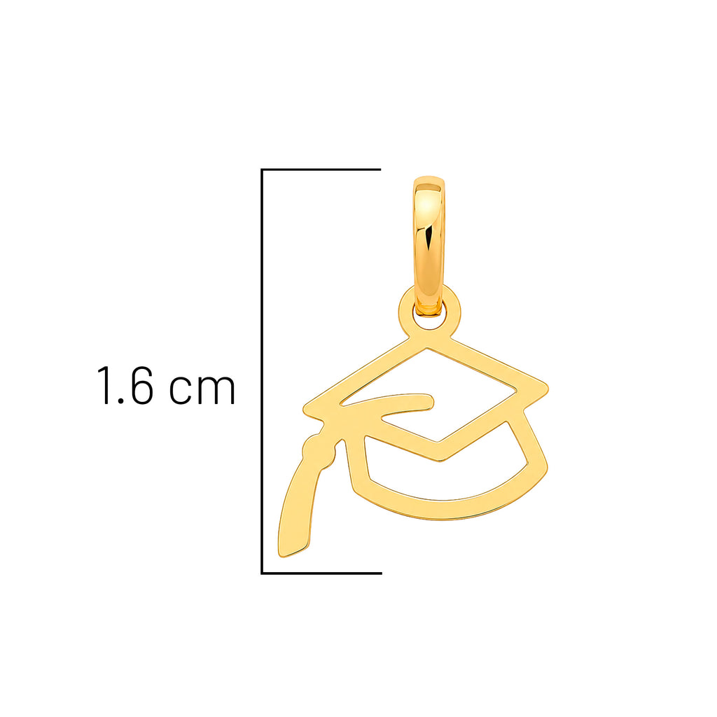Dije Silueta de Birrete Oro 10K