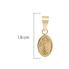 Dije Medalla Diamantada San Judas Oro 10K