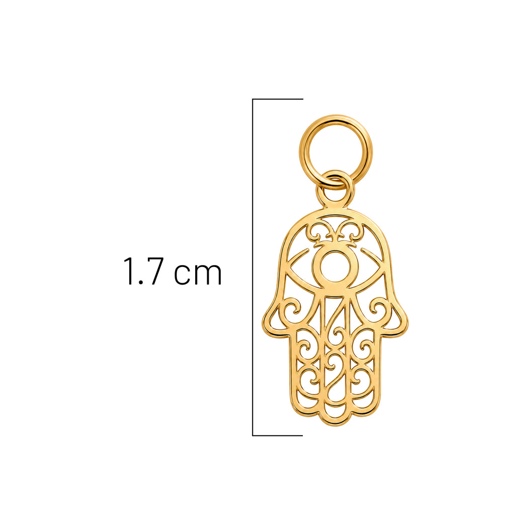 Dije Mano de Fátima Calada Oro 10K