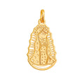 Dije de la Virgen de Guadalupe en Caricatura Oro 10K