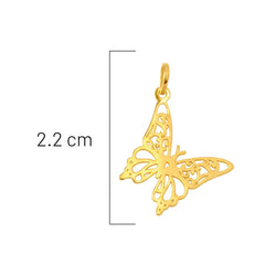 Dije Mariposa Calada Oro 10K