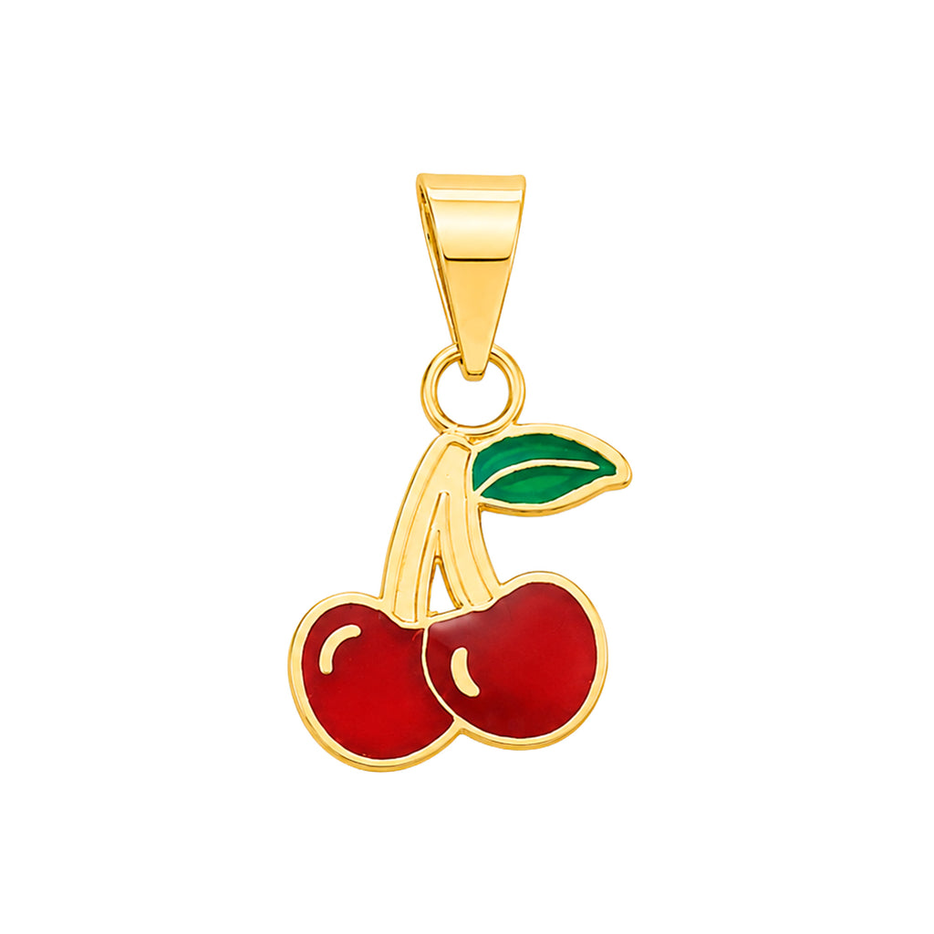 Dije Cerezas Esmaltadas Oro 10K