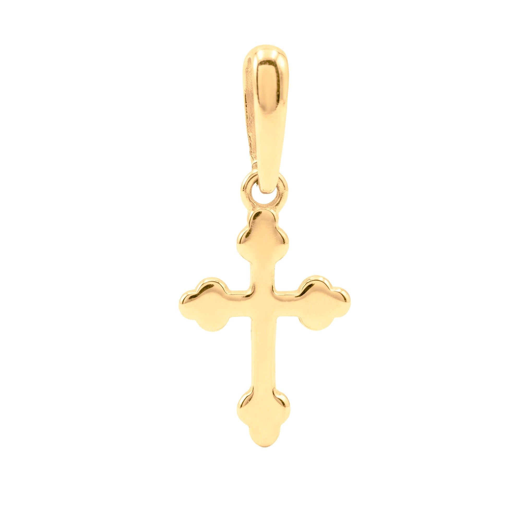 Dije Cruz Lisa Oro 10K
