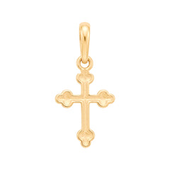 Dije Cruz Lisa Oro 10K