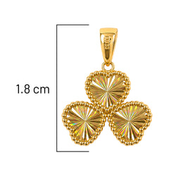 Dije Trébol Diamantado Oro 10K