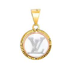 Dije Inspirado LV Diamantado Oro 10K
