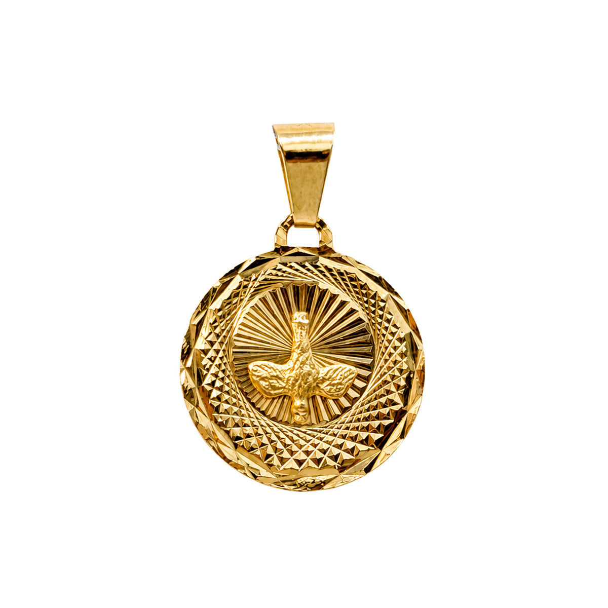 Dije Medalla del Espíritu Santo Oro 10K