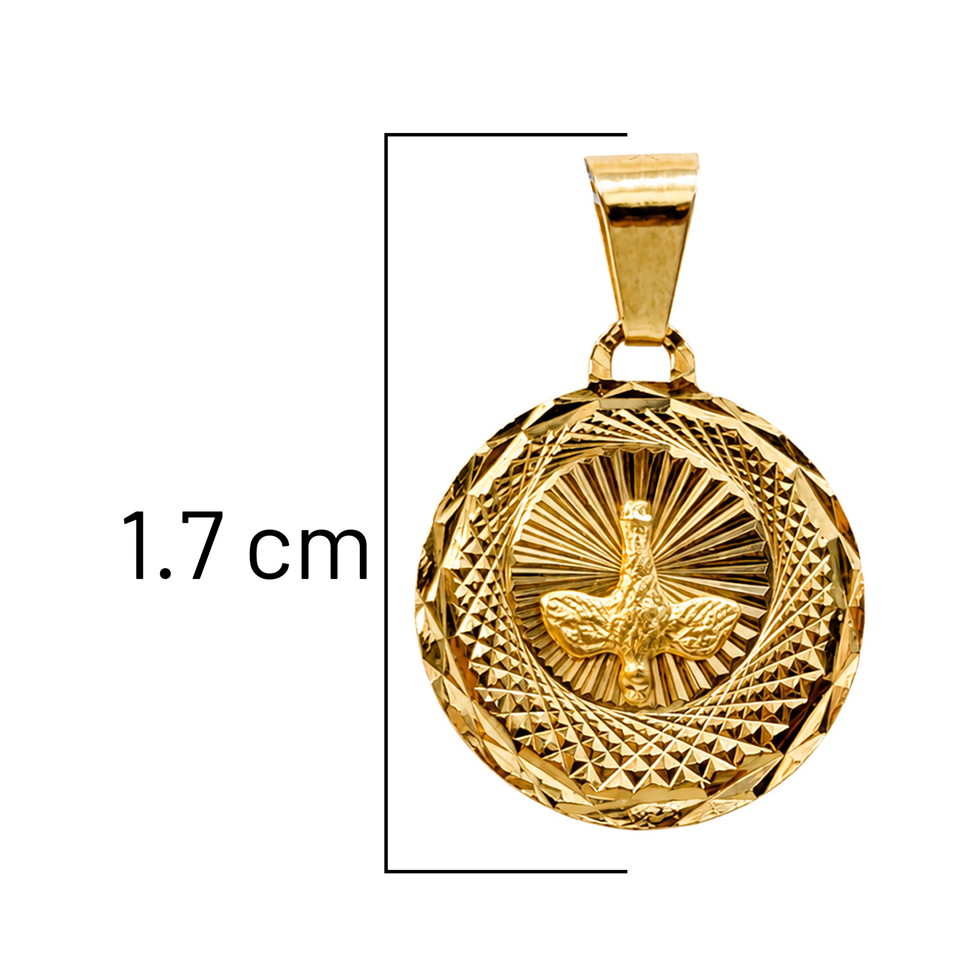 Dije Medalla del Espíritu Santo Oro 10K