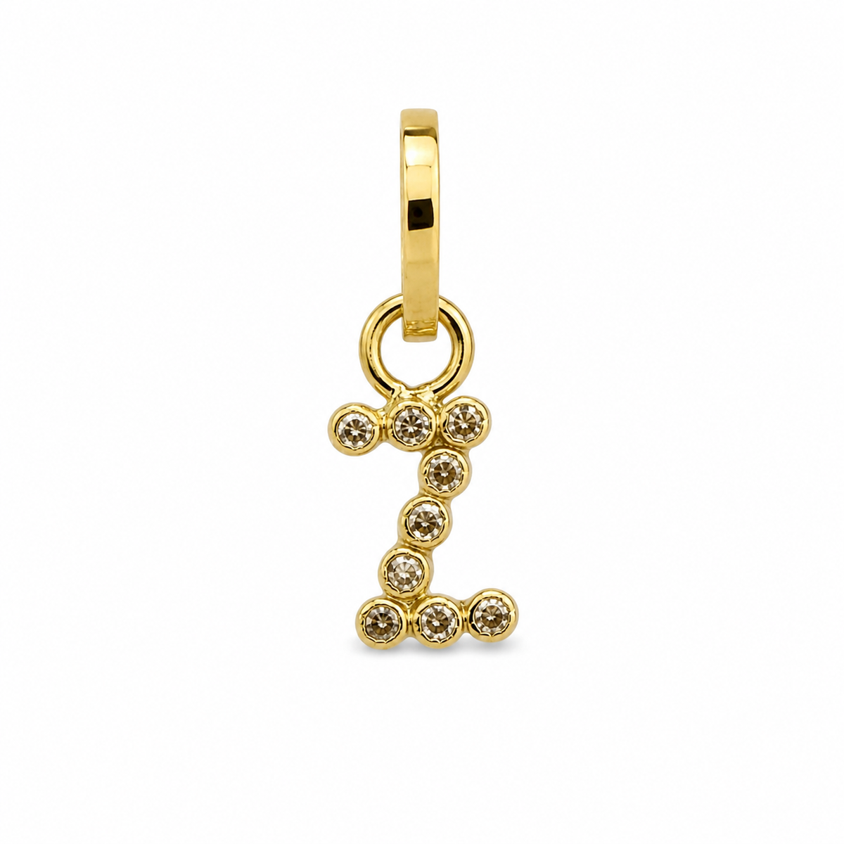 Dije Letra Z con Micro Circonias Oro 10K