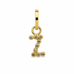 Dije Letra Z con Micro Circonias Oro 10K