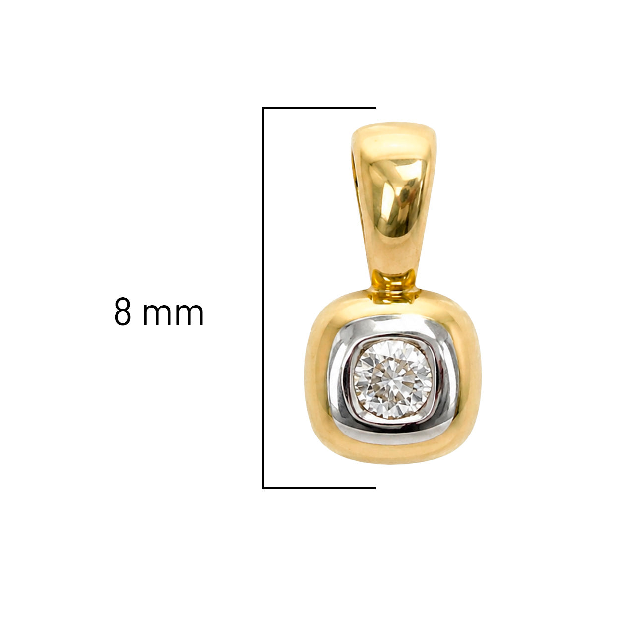 Dije con Micro Circonia Oro 10K