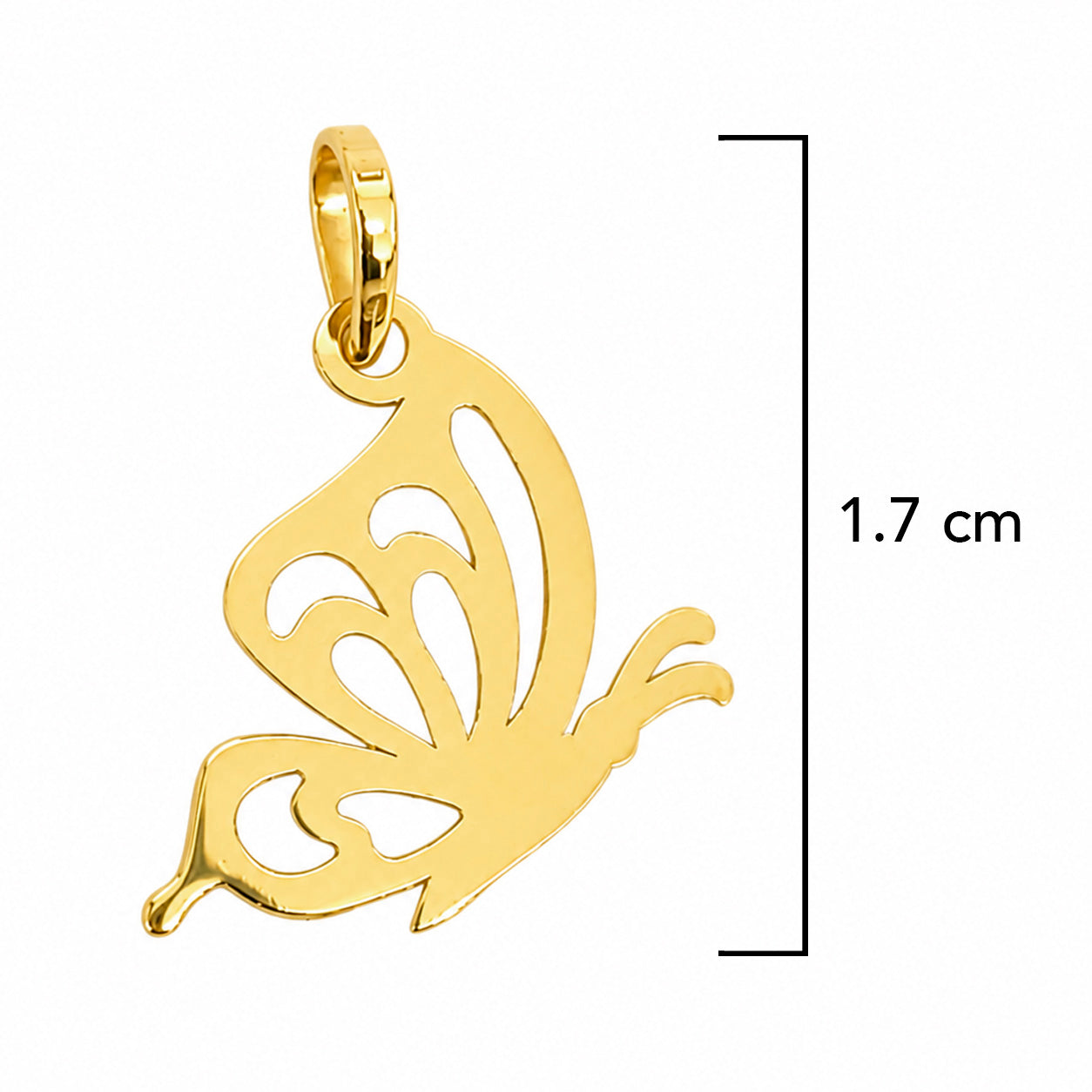 Dije Mariposa Volando Oro 14K