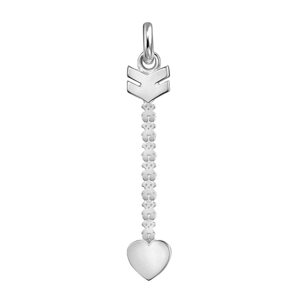 Dije Oso 1.1 Flecha con Osos, Plata 925 con Baño de Rodio. Altura 3.6 cm