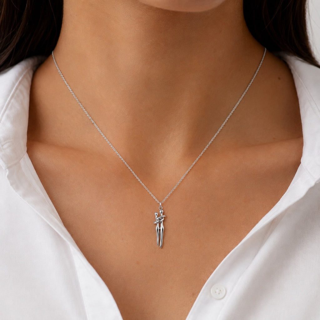 Dije Abrazo Pareja, Plata .925