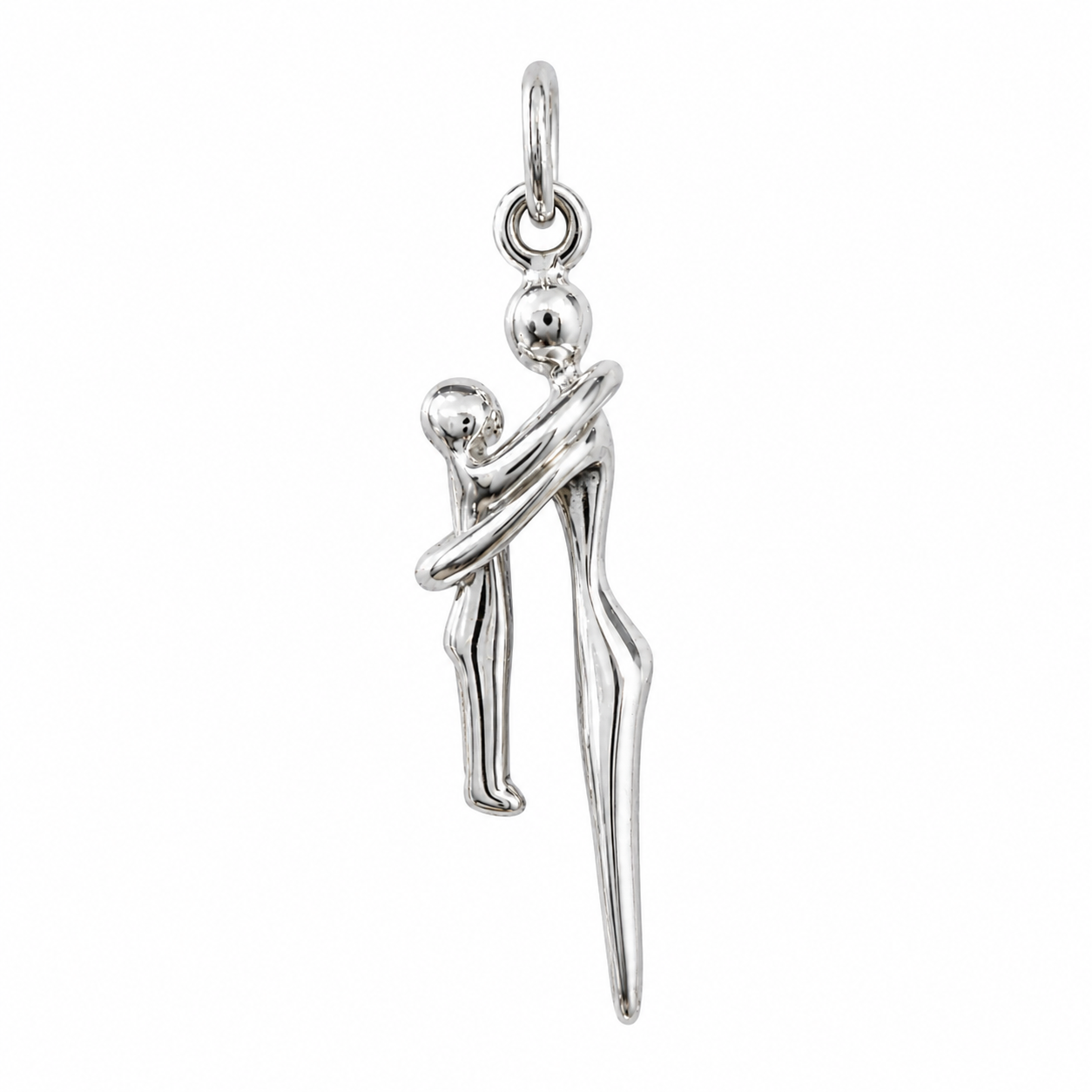 Dije Abrazo Familia de 2, Plata .925