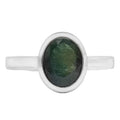 Anillo Piedras Preciosas Heated zafiro, Plata .925 con Baño de Rodio