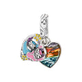 Charm Inspirado Pan 1:1 Stitch y Angel en la Playa, Plata .925