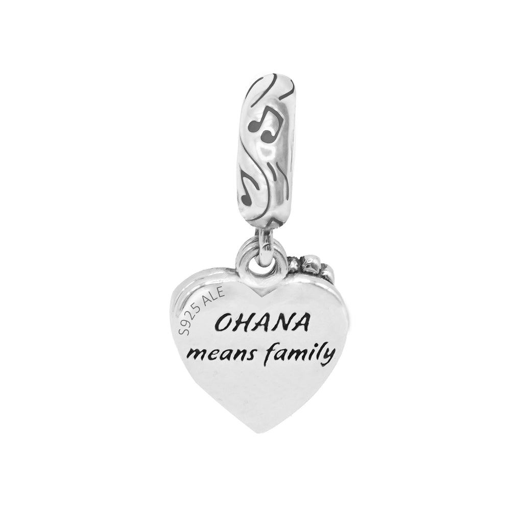 Charm Inspirado Pan 1:1 Stitch y Angel en la Playa, Plata .925