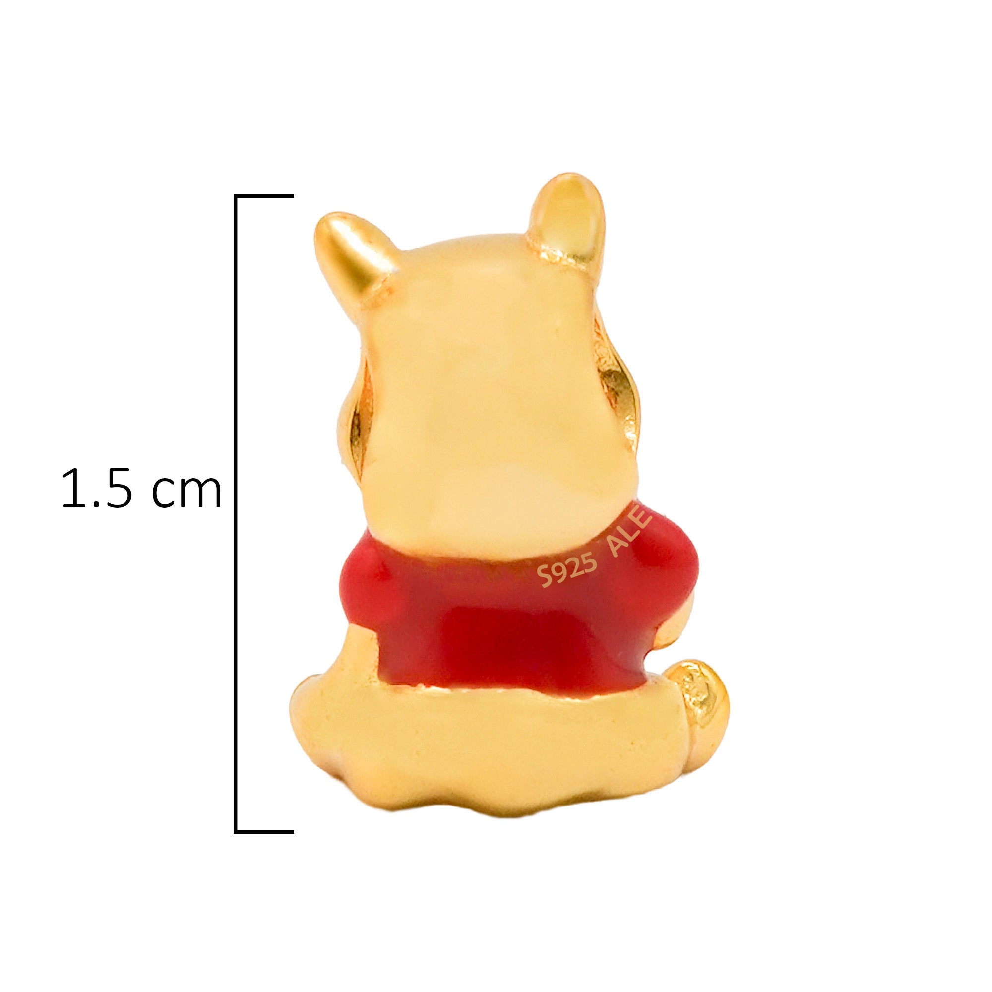 Charm Inspirado Pan 1:1 Pooh, Plata .925