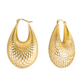 Arracada Filigrana Gota de Red Colección Esencia Plata .925 con Baño de Oro 18K