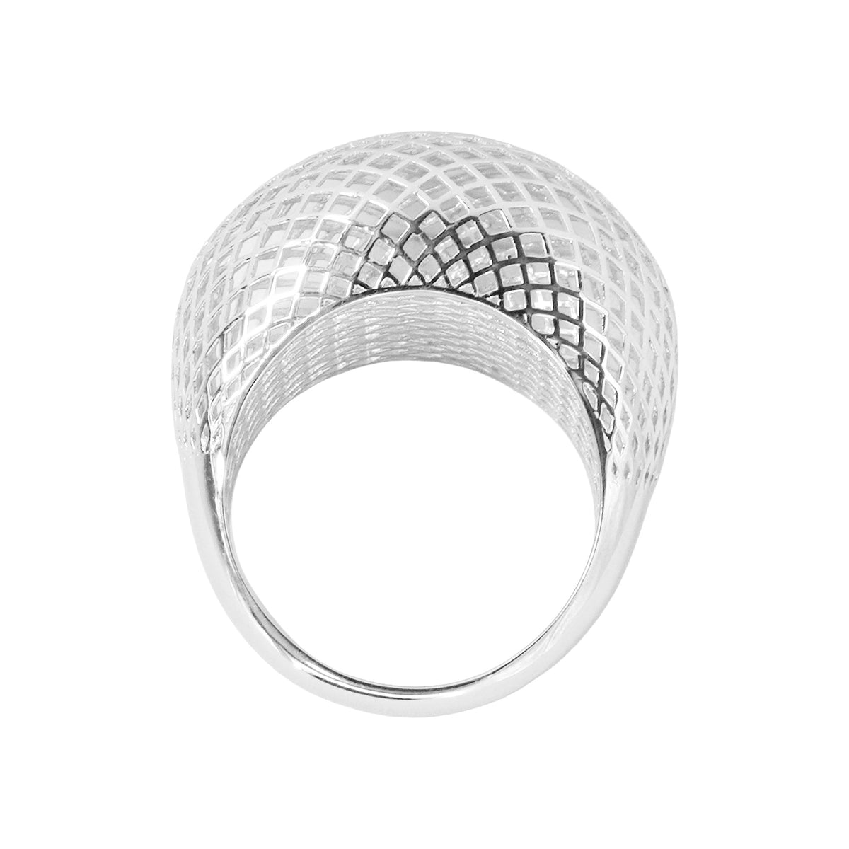 Anillo Filigrana Bombeado Red Colección Esencia Plata .925 con Baño de Rodio