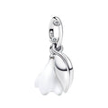 Charm Inspirado Pan 1:1 Tulipan Blanco, Plata .925