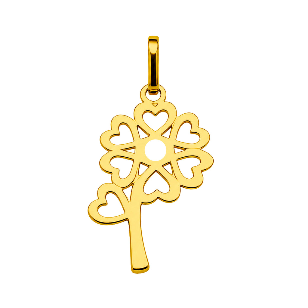 Dije Flor de Corazones Oro 10K