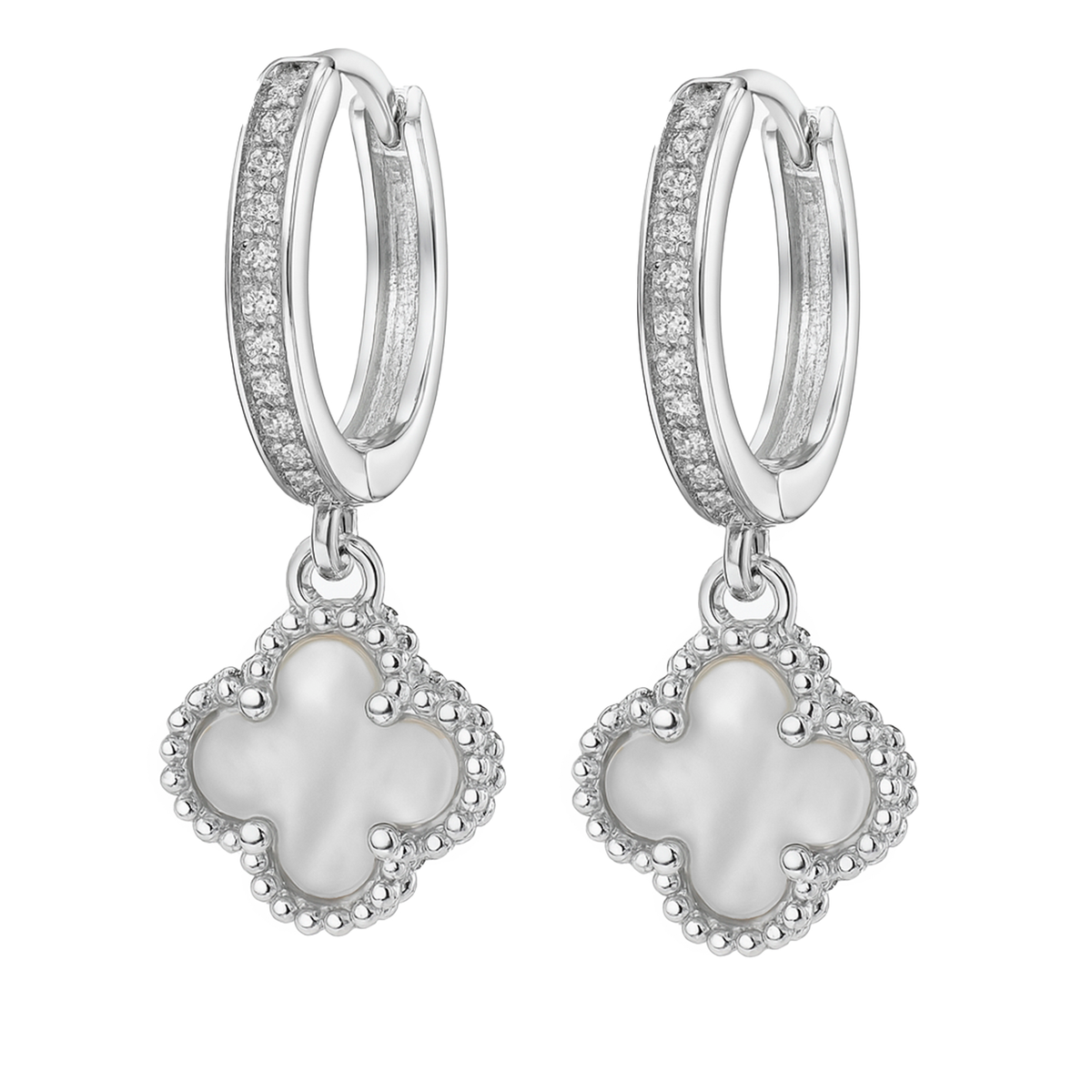 Hugguies Inspirados V Cleef Plata .925 con Rodio