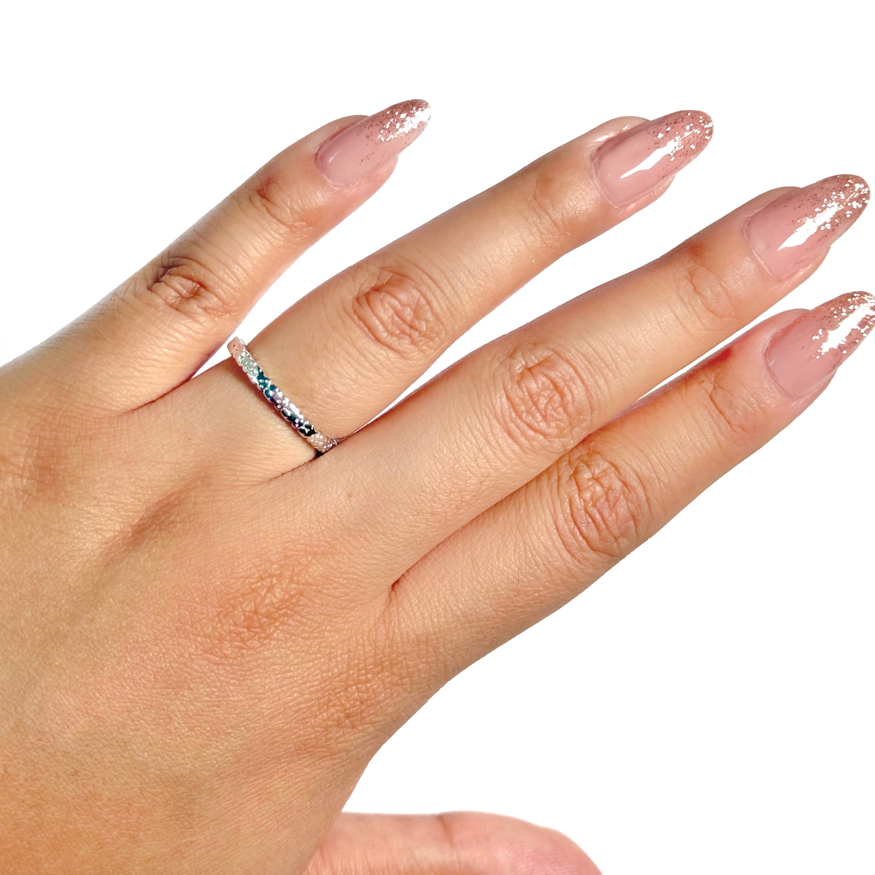 Anillo Osos 1:1 Osos Lisos Plata .925 con Baño de Rodio