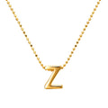 Collar Letra Z Plata .925 con Baño de Oro 18K