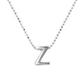 Collar Letra Z Plata .925 con Baño de Rodio