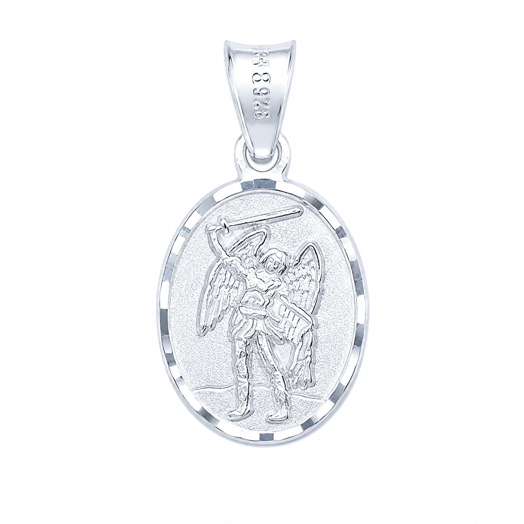 Dije Medalla San Miguel Arcángel Plata .925
