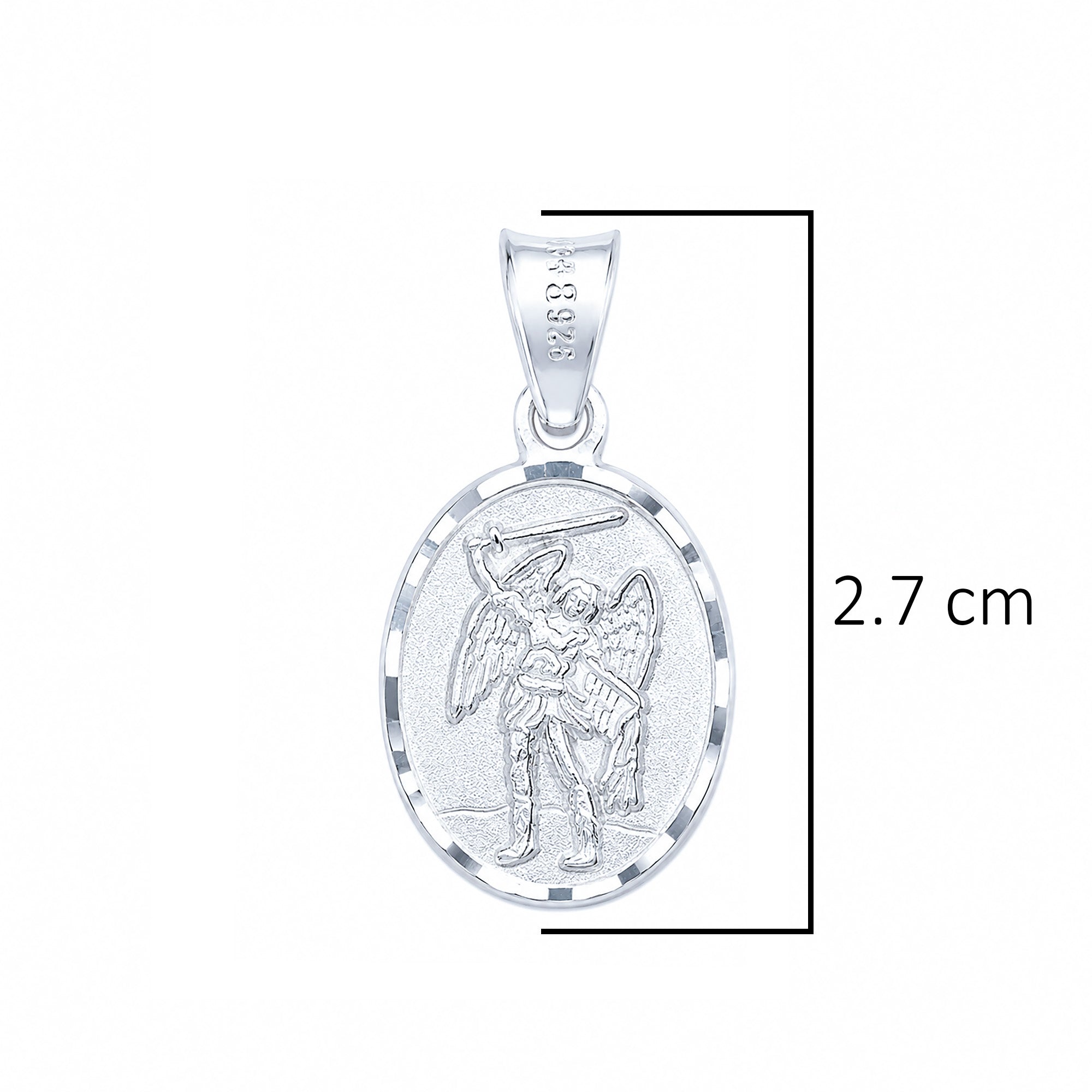 Dije Medalla San Miguel Arcángel Plata .925