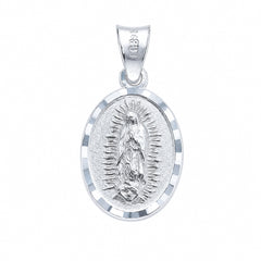 Dije Medalla Virgen de Guadalupe 2.7 cm Plata .925