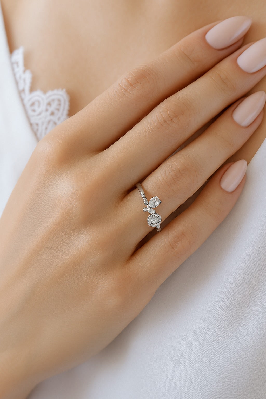 Anillo flor Plata .925