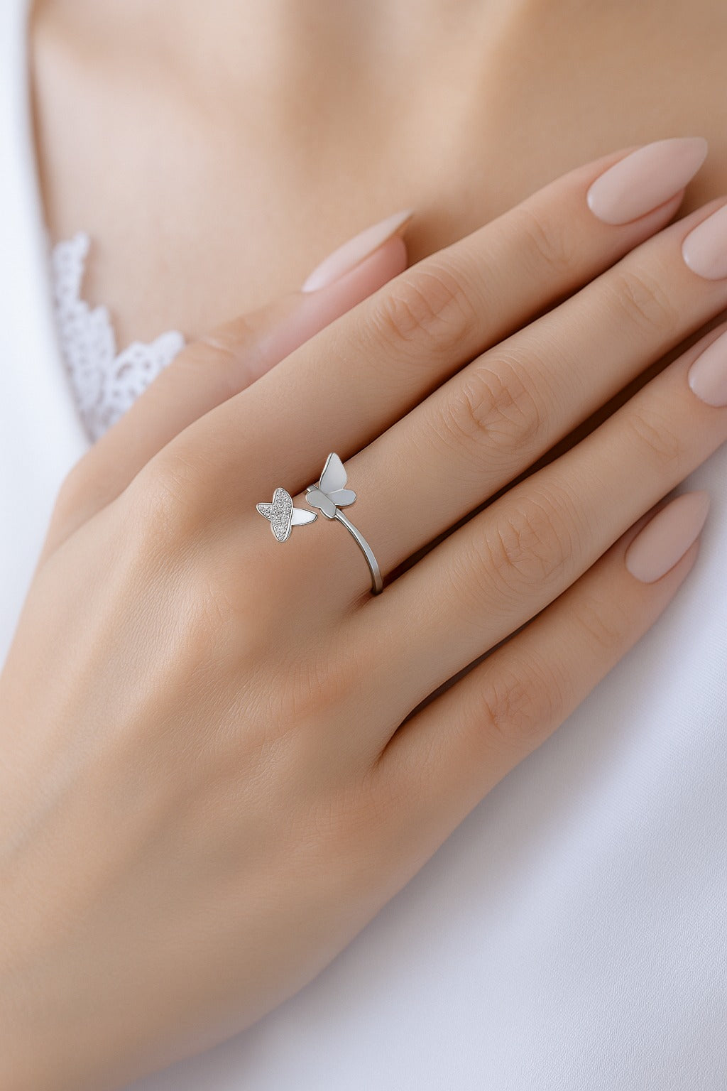 Anillo encontrado mariposa Plata .925