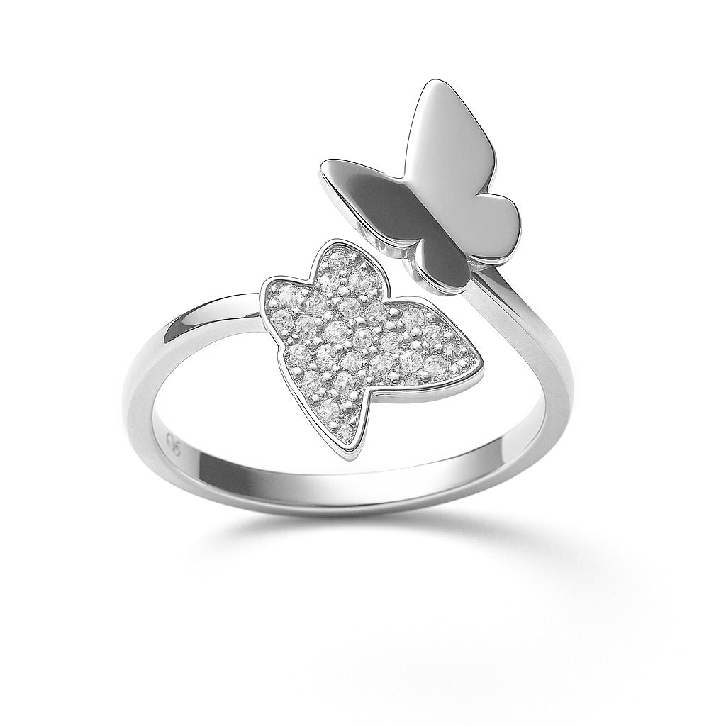 Anillo encontrado mariposa Plata .925