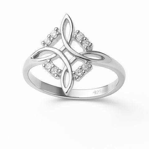 Anillo nudo de bruja Plata .925