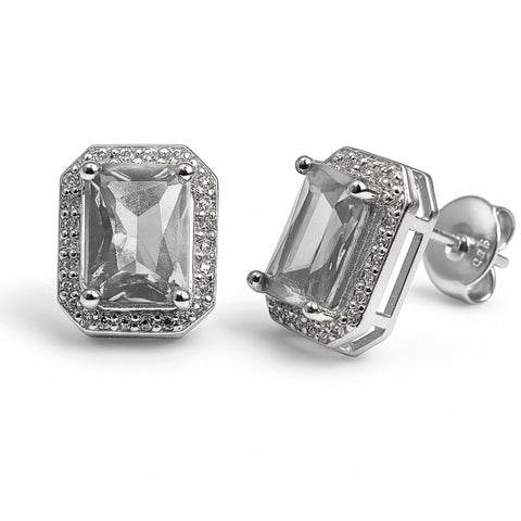 Broquel circonia Plata .925