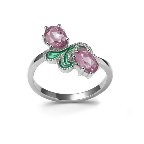 Anillo doble circonia Plata .925