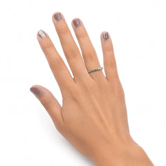 Anillo con Circonias Oro 10K