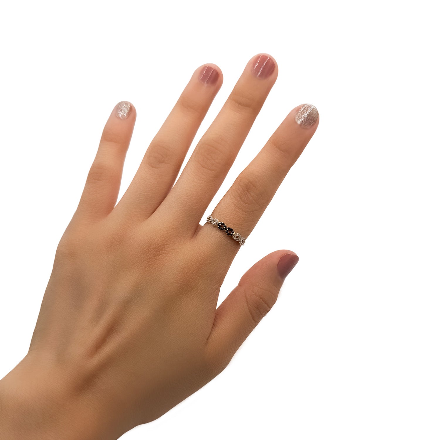 Anillo Infinito Micro Circonias Oro 10K