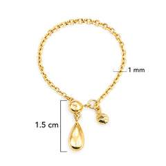 Anillo Ajustable con Gota Oro 10K