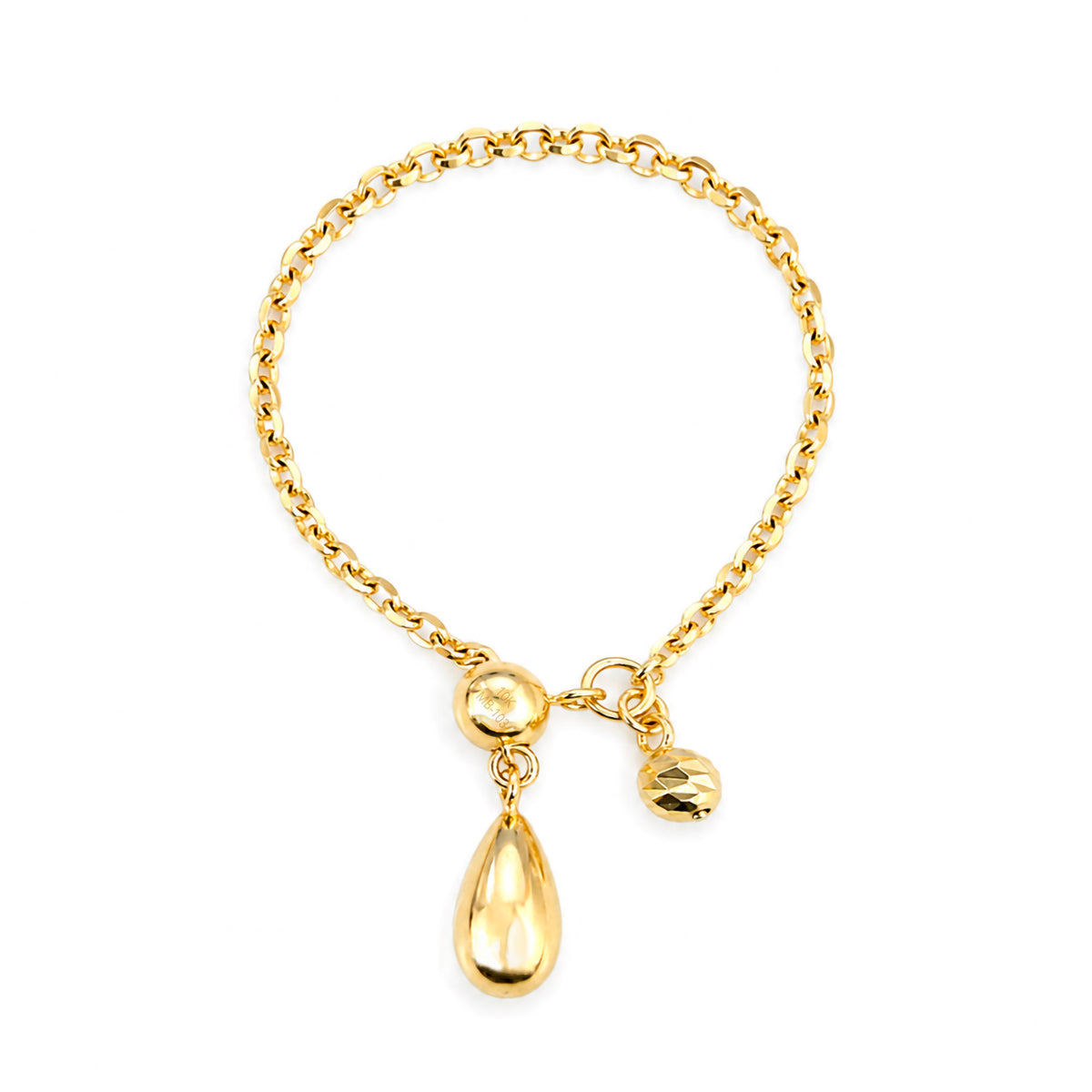 Anillo Ajustable con Gota Oro 10K